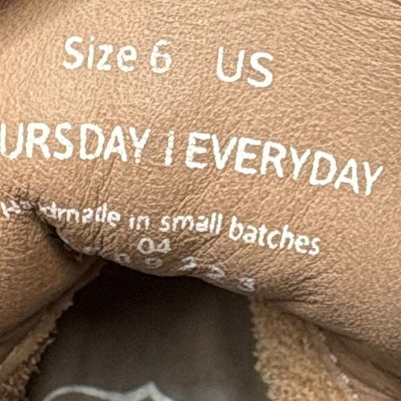 THURSDAY BOOT COMPANY Duchess Tan Suede Luxury Chelsea Boot Womens Size 6 - Picture 8 of 10